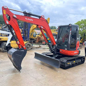 Mini-excavatrice d'occasion japonaise d'origine 5 tonnes KX057 KX057-4 avec bras à oscillation zéro, certifiée EPA CE - Product Image 3