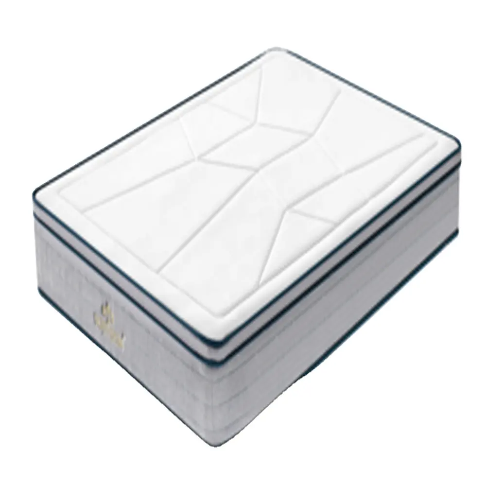 Brand new queen size cheap air bed hybrid foam thin plastic pocket spring mattress high quality well sleep