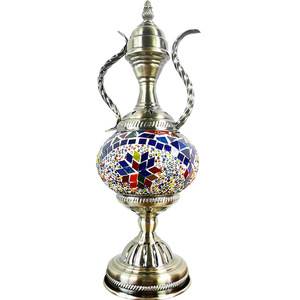 Turkish-style Retro <strong>Glass</strong> <strong>Lamp</strong> Decoration <strong>Table</strong> <strong>Lamp</strong>, Pitcher-shaped <strong>Lamp</strong>, LED Decoration <strong>Table</strong> <strong>Lamp</strong> - Product Image 2