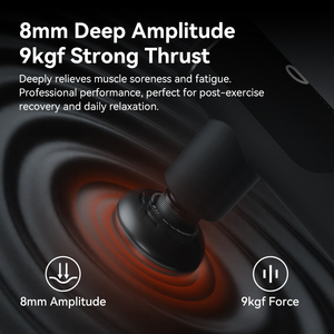 Nuova Funzione Massaggiatore a Percussione Profonda con Luce Rossa e Compressione Termica, Mini Pistola per Massaggi con 8mm di Amplitude, Potente Sollievo Muscolare - Product Image 5
