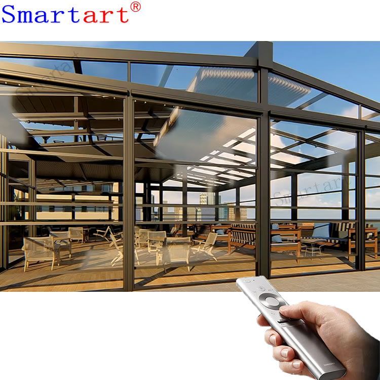 2022 Restaurant Design Retractable Glass Roof