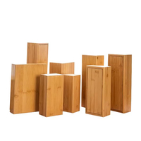 Boîte de rangement en bois et bambou rectangulaire gravée au laser, personnalisable, durable, écologique, de haute qualité, avec couvercle