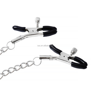 SacKnove Flirter Mots Produits pour Adultes Lettre Clip Stimulateur Sein Chatte Vagin <span class=keywords><strong>Sex</strong></span> Toy Chaîne en Métal Pinces à Mamelon - Product Image 6