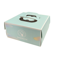 Emballage alimentaire de qualité supérieure personnalisé, boulangerie, plateaux et boîtes à gâteaux d'anniversaire, boîte de livraison sûre pour gâteaux avec fenêtre