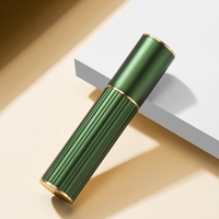 Flacon de parfum portable à remplissage par le bas, flacon de parfum texturé rayé, flacon de parfum de 5 ml