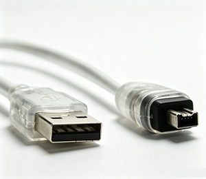 Nouveauté : Câble USB 2.0 transparent de 1,5 m, mâle vers Firewire IEEE 1394 4 broches <span class=keywords><strong>ILink</strong></span> DV, avec conducteur en cuivre pur pour appareils photo - Product Image 2