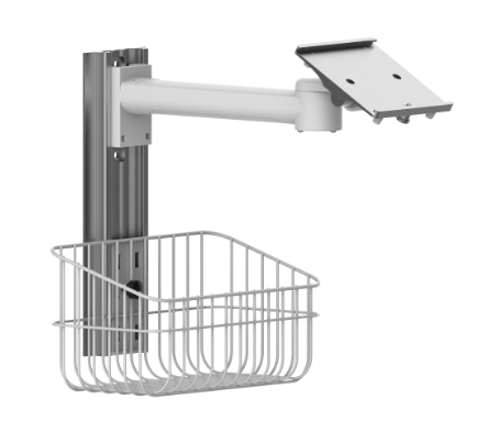 MKR Medical Aluminum Alloy Patient Monitor Trolley Inclinable Wall Mount Patient Monitor Stand for Hospital
