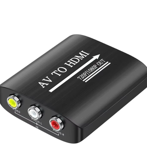 Convertisseurs et répartiteurs vidéo AV vers HDMI prenant en charge 720p 1080p pour PS1/PS2/PS3, Xbox 360, WII/N64/SNES/STB/<span class=keywords><strong>VHS</strong></span>/VCR/Lecteurs <span class=keywords><strong>DVD</strong></span> Blu-Ray - Product Image 1