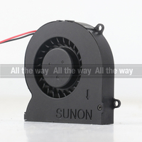 Kipas Pendingin Sunon 5V 24V 48V DC 12V 0.90W AC EC 5010 50X50X10MM 5CM Turboblower Perekam Video Senyap 2-kabel EF50101S2-C00C-A99