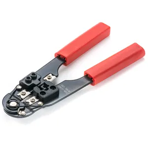 Multifunctional ratchet electrician wire cutting blade moudlar plug network 8P hand crimper crimping tool