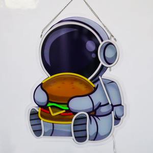 Astronauta Lua Neon Sign Custom Handmade LED Neon Light <span class=keywords><strong>Wall</strong></span> Decor para Game Room Bar Party Quarto Art Shop ou Decoração para casa - Product Image 3
