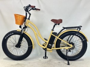 Wholesale OEM Ebike 48V 15Ah Lithium Battery Electric City <strong>Bike</strong> 26inch Step Thru Fat Tire Electric <strong>Bike</strong> - Product Image 3