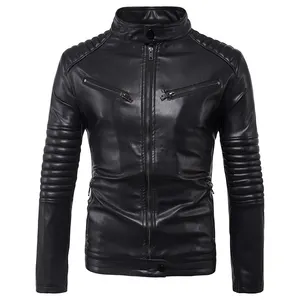 OEM Customize Chris Pratt biker Cafe Racer Men leather clothes