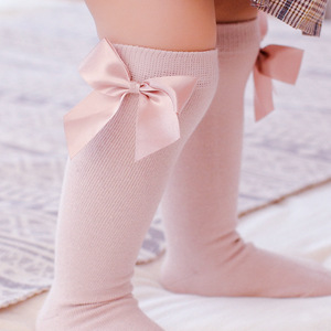 Calcetines de decoración de lazo para niñas, <span class=keywords><strong>medias</strong></span> hasta la rodilla para bebés - Product Image 3