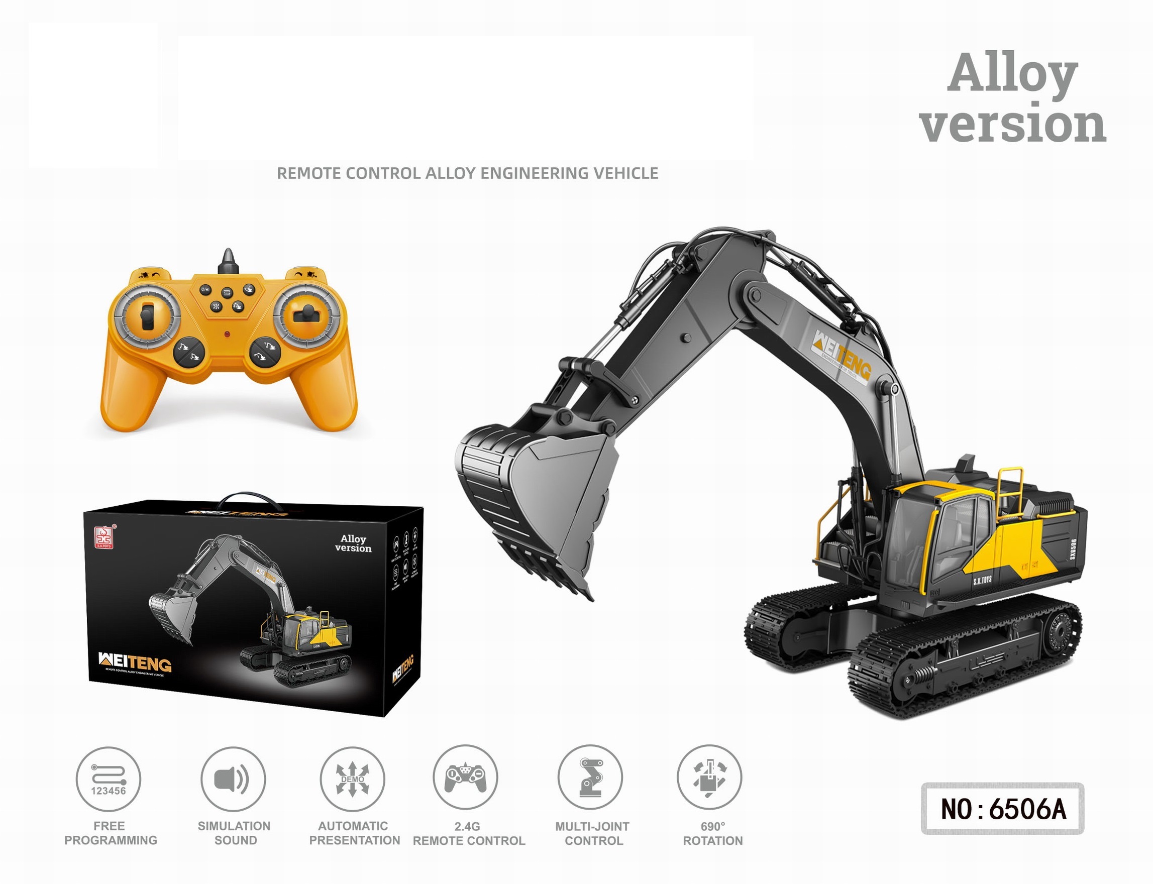 17 channel rc excavator