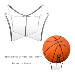 Présentoir de basket-ball football transparent personnalisé cadre de support en plastique transparent verre acrylique