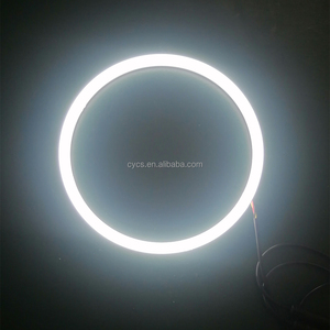 Anneaux <span class=keywords><strong>halo</strong></span> complets bicolores blanc-jaune en coton de 160 mm pour feux de jour, accessoires LED Angel Eyes pour voiture - Product Image 6