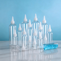 Bouteilles en plastique transparentes à presser avec embout pointu, contenants vides pour la distribution de peinture liquide et de pigments