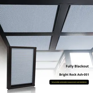 Tenda Parasole per Veranda Elettrica a Nido d'Ape, Copertura per Soffitto in Vetro, Protezione Solare Completa Manuale per Lucernario, Isolamento Termico - Product Image 5