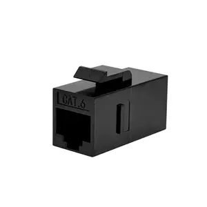 YXY rj45 6类插孔耦合器6类utp rj45连接器180度端子梯形插孔rj45