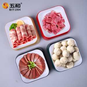 Five Harmony Melamine Square Plate Stackable For Hot Pot Barbecue Buffet Durable Drop Resistant - Product Image 4