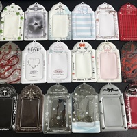 Porte-cartes PVC personnalisés en petite série, directement de l'usine, pour photocartes d'idols, protège-badges, rangement de collection K-Pop, pour promotion