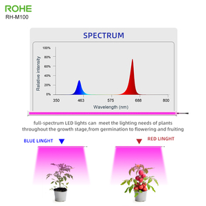 Rohe ไฟปลูกพืช100W 3.2 umol/<span class=keywords><strong>j</strong></span> ประสิทธิภาพสูงหรี่แสงได้ฟูลสเปกตรัมระหว่างพืชอลูมิเนียม640W สีแดงสีขาว - Product Image 6