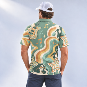 Polo de Verano para Hombre, Colorido, Transpirable, de Secado Rápido, Poliéster, Ajuste Cómodo para Uso Casual y Golf - Product Image 2