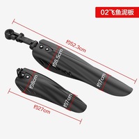 Garde-boue de vélo en plastique noir réglable pour VTT et vélos de route, accessoires de garde-boue durables de haute qualité fabriqués en Chine