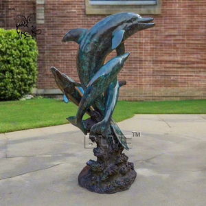Escultura de Gaviota de Bronce Vintage Forjada a Mano BLVE, Estatua de Arte Abstracto de Aves para Proyectos de Ingeniería de Jardines - Product Image 2