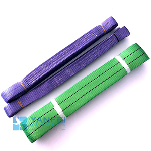 1-10 tấn phẳng Sling cẩu vành đai nâng dây đai Ratchet <span class=keywords><strong>winch</strong></span> dây đeo Webbing với móc phẳng cho cần cẩu nâng - Product Image 1