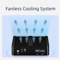 Mini ordinateur Pc sans ventilateur In-tel Ce-leron J1900 Computadora Linux Win10 unité système Nuc bureau Barebone Micro serveur domestique