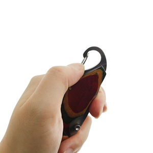 Cuchillo de Bolsillo Multiusos de Acero Inoxidable de Alta Calidad con Mango de Madera y Llavero para Camping - Product Image 3