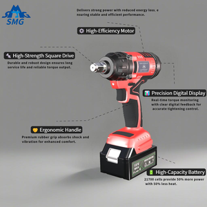 Avvitatore a Impulsi Senza Spazzole 18V con Display Digitale, Batteria agli Ioni di Litio, 120Nm, Attacco da 1/2 Pollice, Design Compatto per Lavori Industriali - Product Image 4