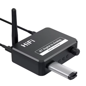 5.1 <span class=keywords><strong>Digital</strong></span> para analógico conversor adaptador de áudio plástico saída USB para TV PC carro projetor com controle remoto para várias aplicações - Product Image 2