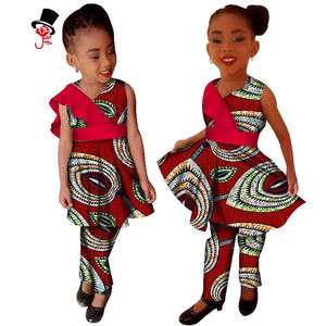 Robe de soirée pour petites filles Vêtements africains pour enfants <span class=keywords><strong>Bazin</strong></span> Riche Dashiki Fashion Dresses - Product Image 3