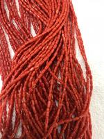 100% naturel véritable rouge italien corail riz forme perles en gros brin Super Fine qualité corail en vrac produit à la main