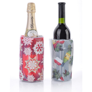 Bolsa de gel para vino Ys-Jt, rectangular, con diseño floral, reutilizable, para enfriar bebidas en fiestas - Product Image 5
