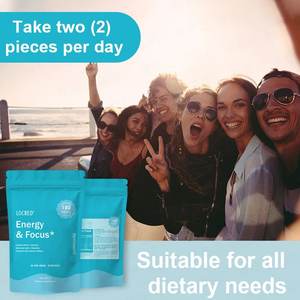 Caramelos Energéticos y de Concentración, 80 mg de Cafeína Natural, Vitaminas, L-Teanina, Suplemento Vegano <span class=keywords><strong>para</strong></span> Ejercicio, Estudio, Concentración Diaria, Menta, 180 Unidades - Product Image 4