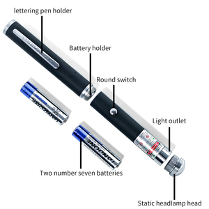 Puntero láser rojo de 650nm altamente portátil con patrones estáticos 5 en 1 | Diseño de bolígrafo compacto y operación divertida - Product Image 4