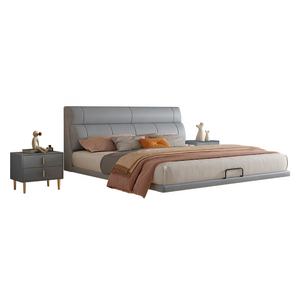 Nuova moda casa camera da letto mobili a buon mercato prezzo confortevole testiera per dormire blu lusso king Size letto sospeso per adulti - Product Image 4