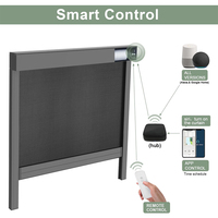 Persianas Enrollables Inteligentes con Sensor Meteorológico, Protección UV, para Exteriores, Jardín, Patio, Terraza, Villa