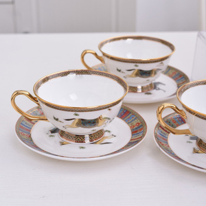 Promotion : Ensemble de 15 tasses à café et à thé en porcelaine fine, motif chevaux de guerre royaux, écologiques, pour la décoration de la maison - Product Image 3