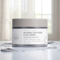 Masque Coréen ODM à l'Argile Volcanique 55g pour le Visage – Nettoyage Profond des Pores, Masque Minéral avec Acide Glycolique, Probiotiques et Collagène