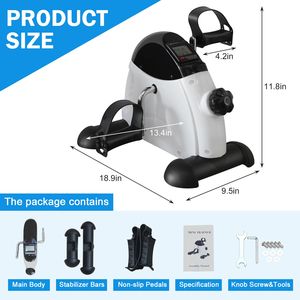 Mini Bicicleta Estática con Pantalla Electrónica para Uso Doméstico, Material ABS, Capacidad de 120 kg, Accionamiento Autopropulsado, Marca DB - Product Image 3