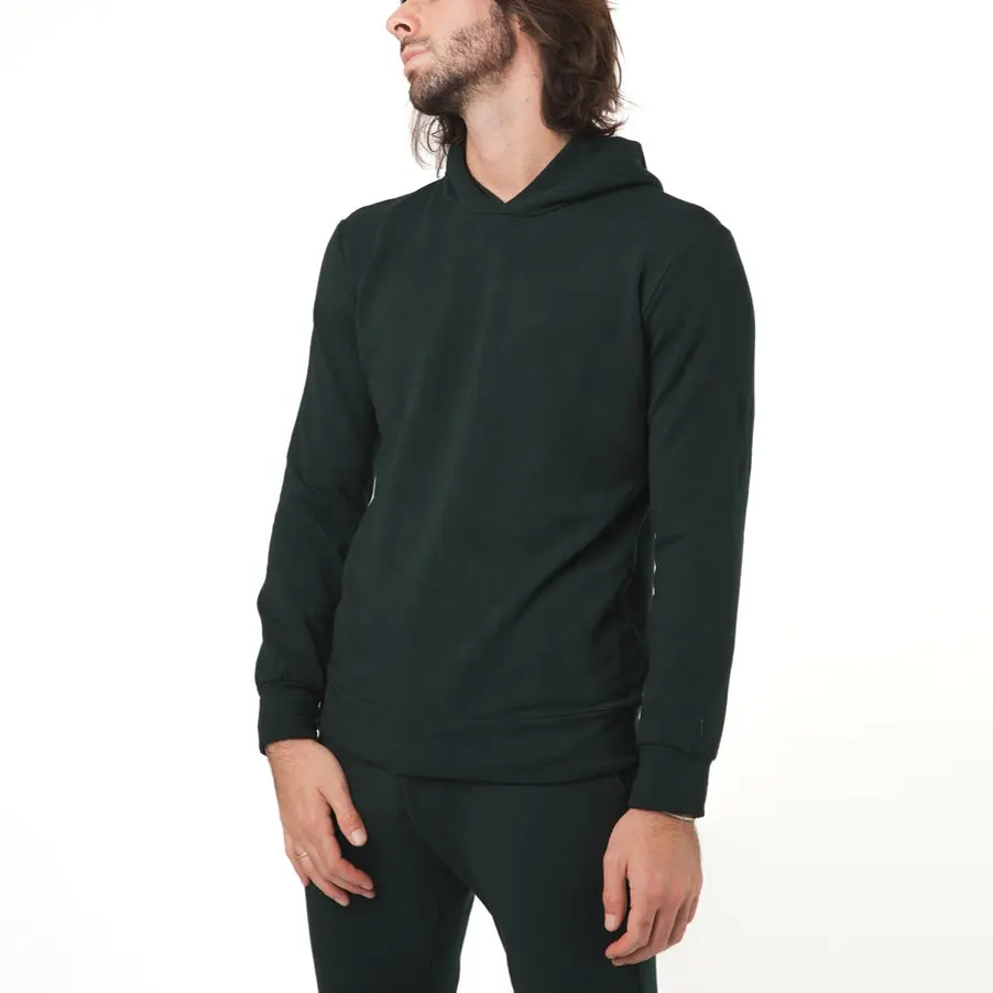 2025 Designer Men's Jogging Sportsuit Spring Collection Dark Green Slim Fit Breathable Cotton Spandex French Terry Tracksuit