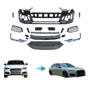 Kits de Parachoques Delanteros y Traseros para Auto A4 S4 B9, Estilo RS4, Kits de Carrocerí<span class=keywords><strong>a</strong></span> Completos con Rejilla, Difusor de Labio Delantero para <span class=keywords><strong>Audi</strong></span> A4 S4 B9 2017 2018 2019 - Product Image 4