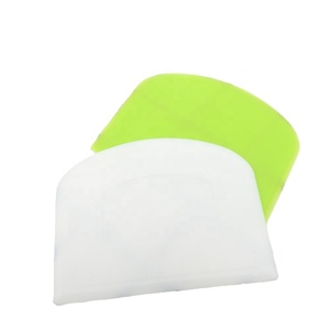 bread home baker Accessories flour Dough semicircle cake silicone Food grade green Plastic Scraper
