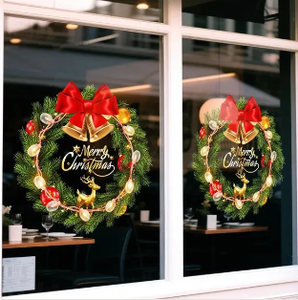 Personalized Christmas <strong>Wall</strong> <strong>Stickers</strong> Removable Vinyl Decals Custom <strong>Name</strong> Holiday Decorations Home Party Windows Gifts - Product Image 5