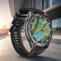 Reloj Inteligente F185 con GPS Integrado, Mapa Fuera de Línea, Pantalla AMOLED de 1.75" 466*466, Altímetro, Barómetro, Brújula, Resistente al Agua IP68, Batería de 780mAh, Reloj Deportivo